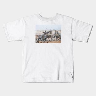 Safari Zebras Kids T-Shirt